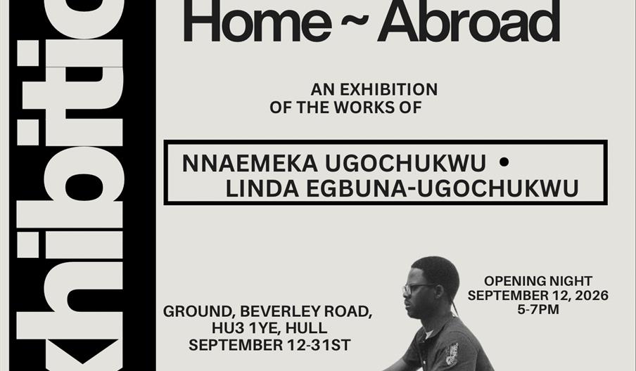 Liminal Spaces: Home~Abroad Exhibition Poster