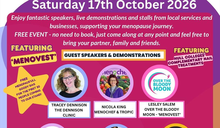 Menopause Hull 2026 Leaflet page 1