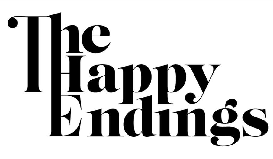 Black text on a white background reads 'The Happy Endings'