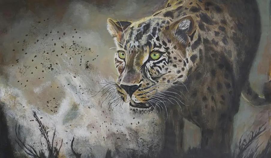 A Painting of a Leopard.