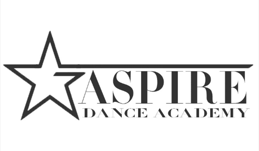 Black text on a white background reads 'Aspire Dance Academy', with a Star to the left of the text.
